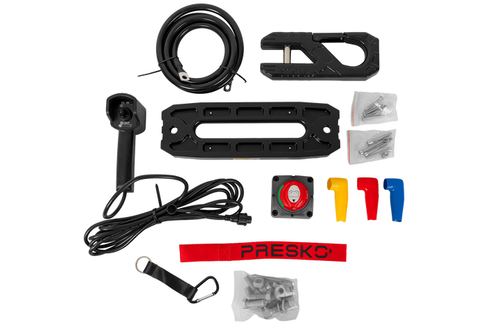 Electric winch for PRESKO RAPTOR 13.5FS 12V 6130kg trailer with 24m rope