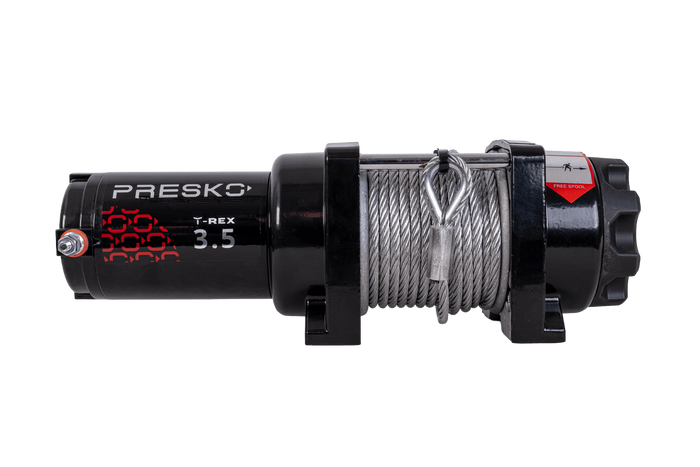 Electric winch for PRESKO T-REX 3.5 12V 1590kg trailer with 12m steel cable
