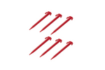 Set of six ProPlus tent pegs 364824 plastic pegs for attaching guy lines 19cm