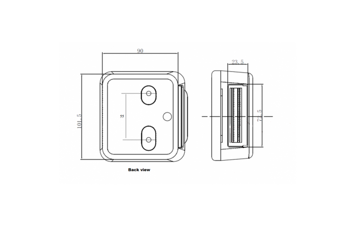 KAMAR L1070-C rear lamp 3 functions universal