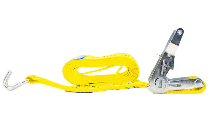 Set of four UNITRAILER 4m/35mm/2t yellow transport belts with tensioner