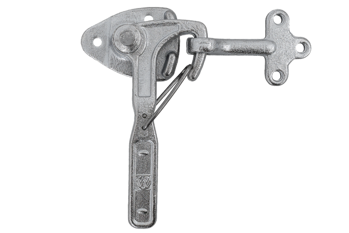 Right side hitch with WINTERHOFF WV 10-R + WVG 10-A clasp complete trailer side closure