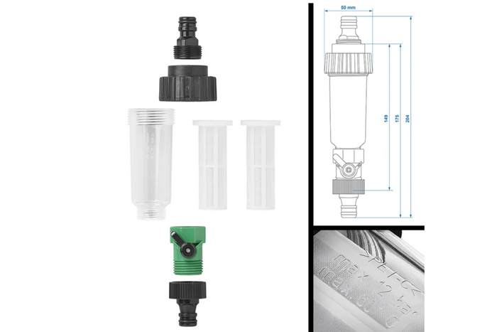 ProPlus 150770 tap/hose water filter universal connection with additional filter