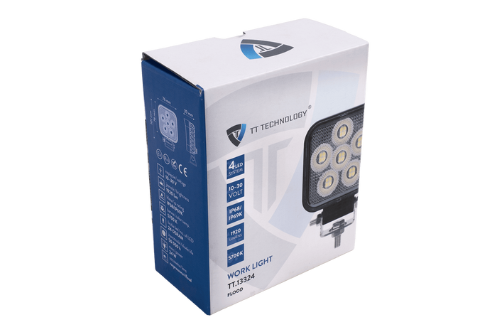 LED work lamp reflector TT TECHNOLOGY BLACK TT.13324 24xLED 1920lm square