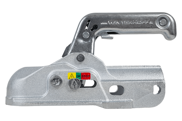 WINTERHOFF WW 30-K+Z ball hitch for a 3000kg trailer with a 35-51mm pipe drawbar, cast iron