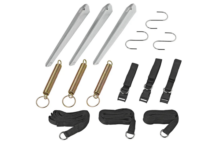 Set of three ProPlus 361724 storm straps for 3x5m awnings and camping awnings