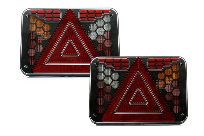 HORPOL LZD 3215+3216 rear lights, 2m cable, 7 functions, left+right