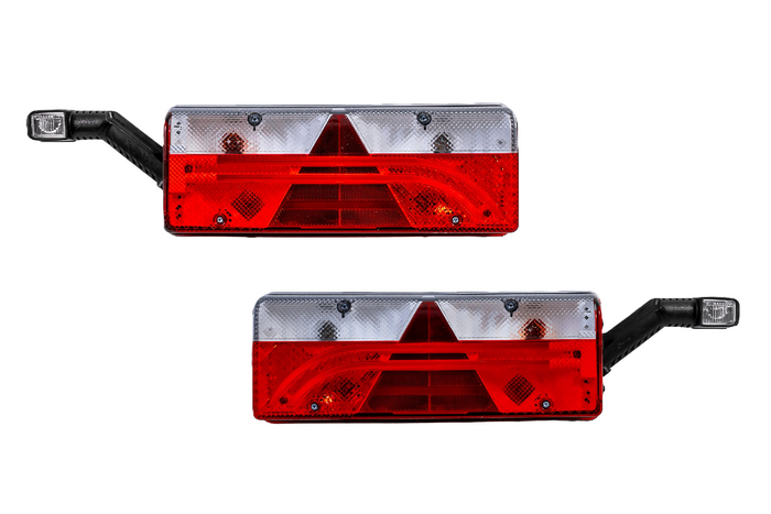 ASPÖCK EUROPOINT III LED bayonet tail lights 7PIN ASS2 with horn 7 functions left+right