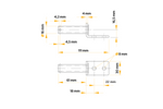Side hinge with holder UNITRAILER BSCH 10-270+BSCHG 10-A complete trailer side mounting