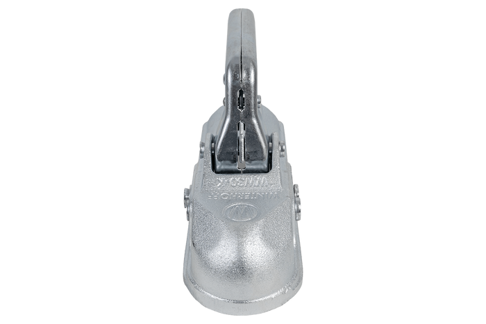 WINTERHOFF WW 30-K+Z ball hitch for a 3000kg trailer with a 35-51mm pipe drawbar, cast iron