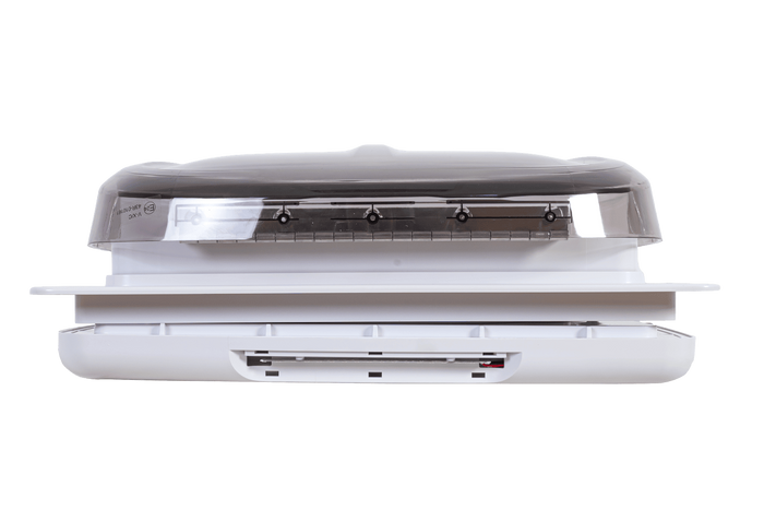 Automatic roof fan PUNDMANN PLUS FAN for camper with lighting, roller blind 400×400mm