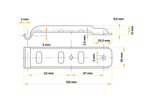 UNITRAILER Z-02/BVG 10-B side hitch holder for trailer side hitch