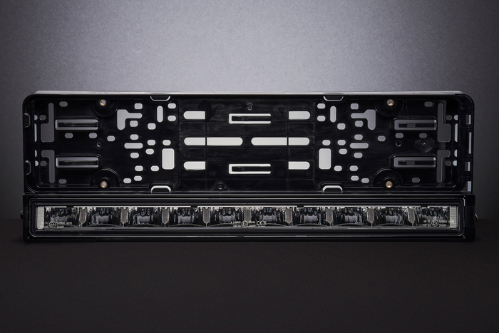 License plate frame with LED lighting TT TECHNOLOGY TT.11013 driving light and position light 12/24V