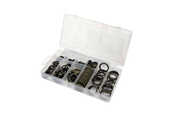 Set of metal-rubber washers YATO YT-068582 mix of sizes 150 pieces