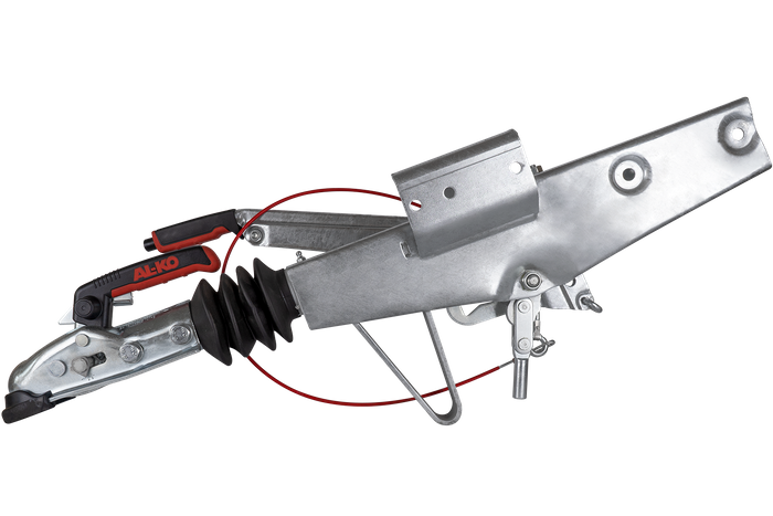 AL-KO 60S/2 overrun device with AK161 hitch for 750kg trailer with square drawbar