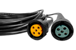ASPÖCK electrical installation, trailer harness, 5m, 13-PIN plug, 2x 5-PIN bayonets