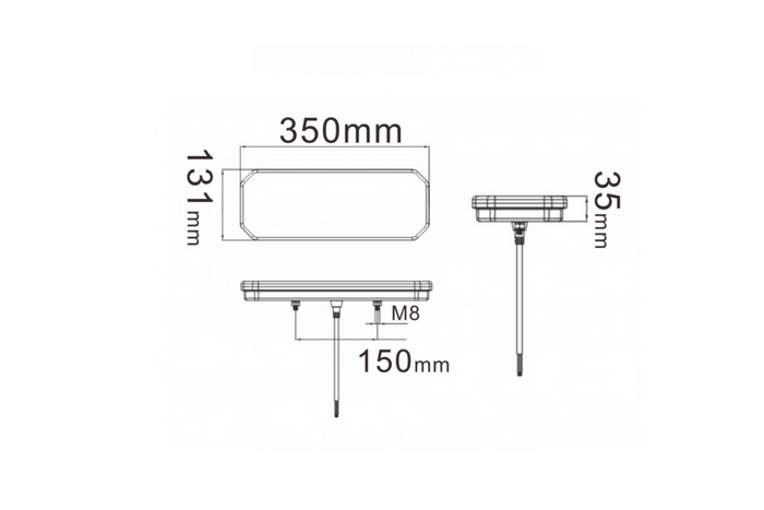 TruckLED L1950 LED rear light 6 functions right