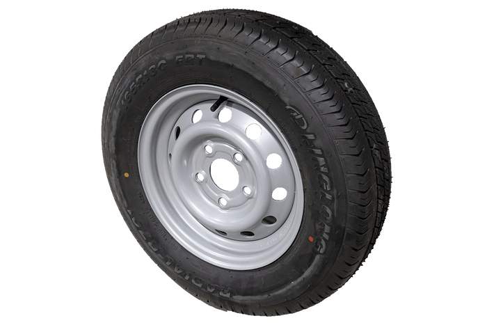 OUTLET Reinforced wheel for trailer LINGLONG TIRE 165/80 R13C 96/94N UNITRAILER RIM 4.5Jx13"H2 5x112 ET:30