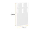 DOMAR DK5110 mudguard for trailers and semi-trailers 375×700mm