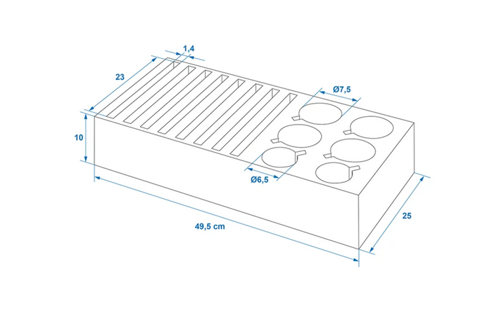 ProPlus 761472PMV02 Camper Plate Rack Foam Rack for 8 Plates and 6 Cups