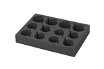 ProPlus 761472PM Camper Cup and Glass Holder, Soft Foam, Holds 12 Cups