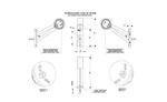 HORPOL LD 726/L LED left marker lamp on a rubber arm