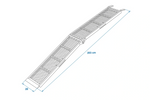 ProPlus 390094 foldable ramps steel drive-on ramps for trailers 203cm 680kg set of 2