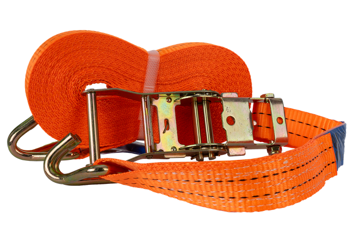UNITRAILER 12m/35mm/2t orange tie-down strap with tensioner